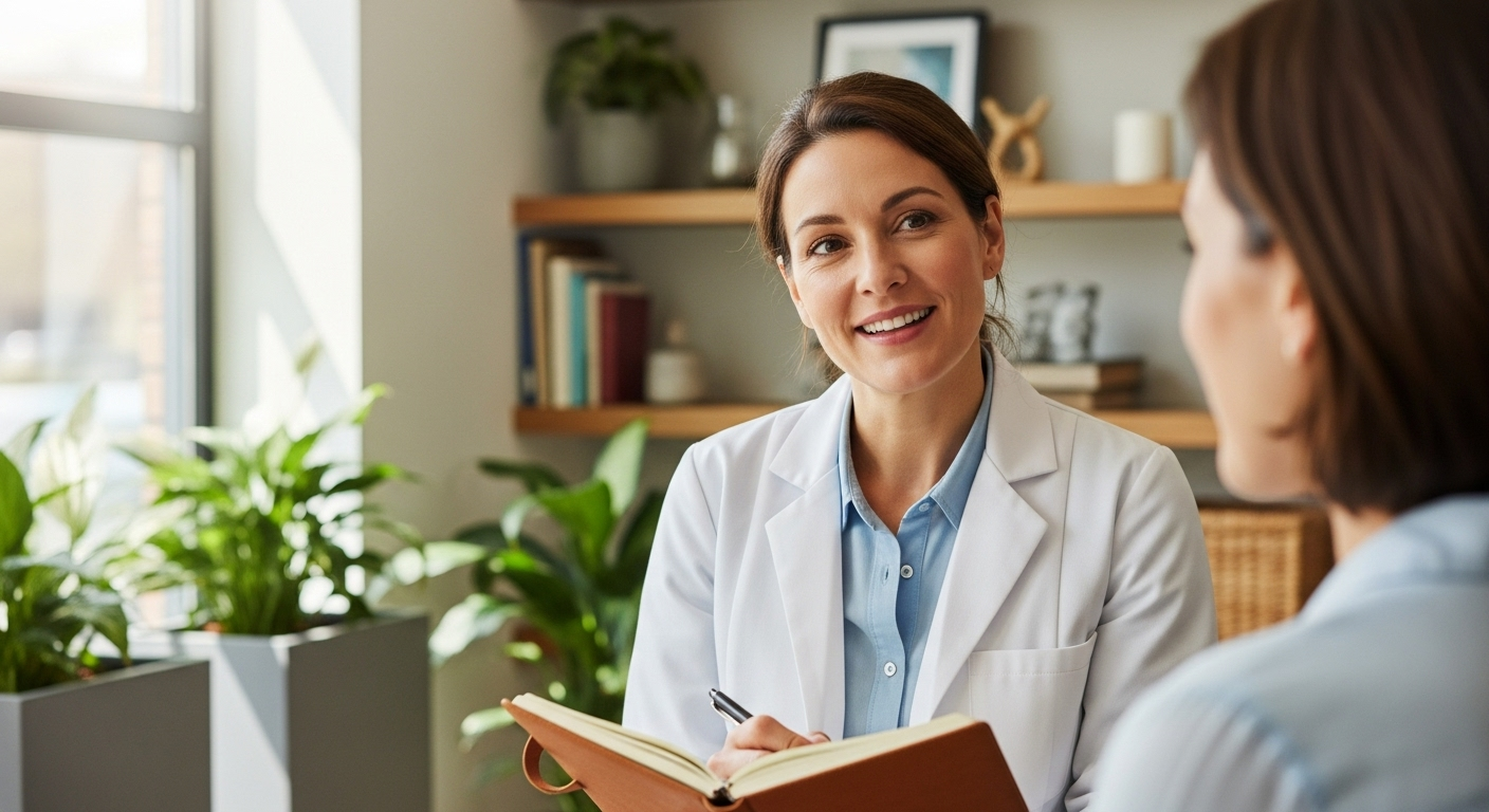 Functional medicine doctor consulting with patient